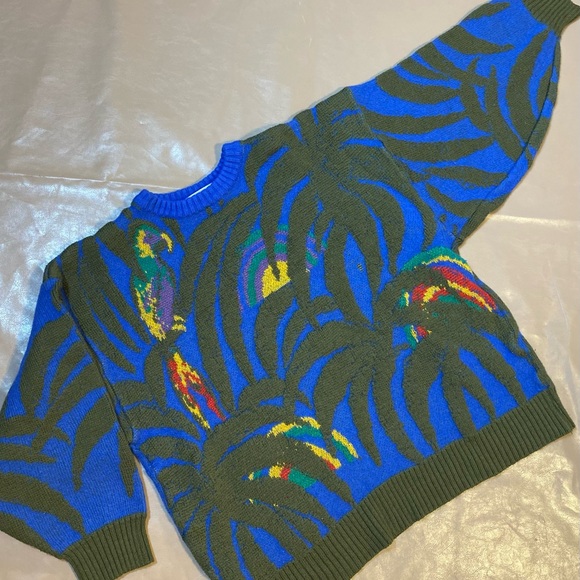 vintage 80’s retro Ms Organically grown chunky sweater 70% acrylic 30% Wool - Picture 6 of 7